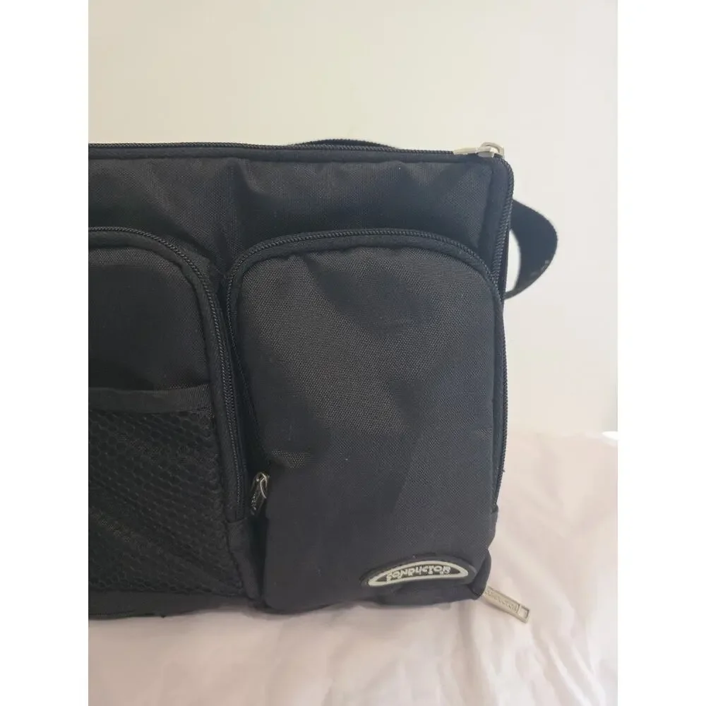 Conductor Series 30 CD (jewel/DJ) Carrying Case Black Nylon Zipper w/ strap- GUC